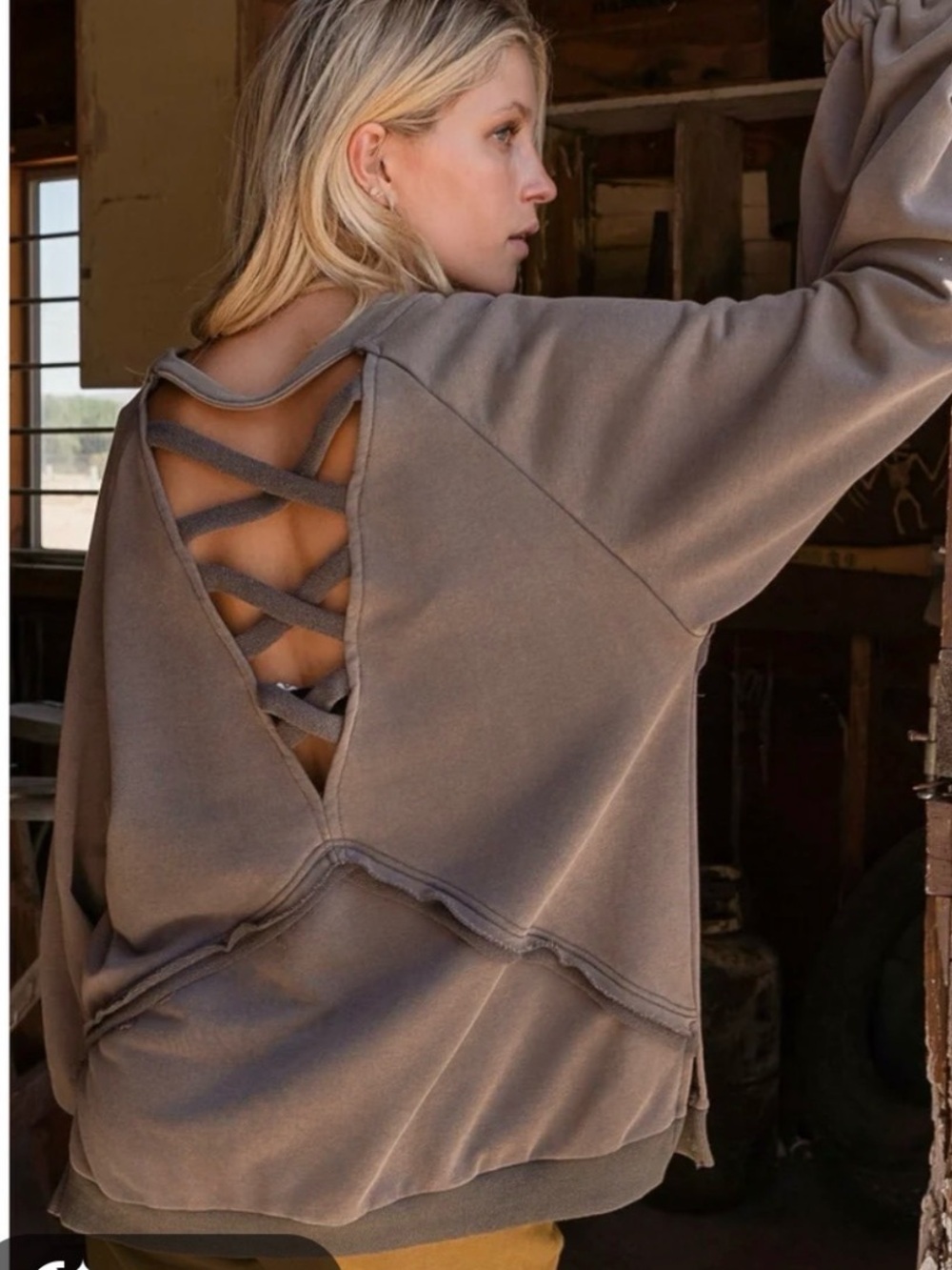 BKE Kids Bottoms Brown with Dark Gray Trim